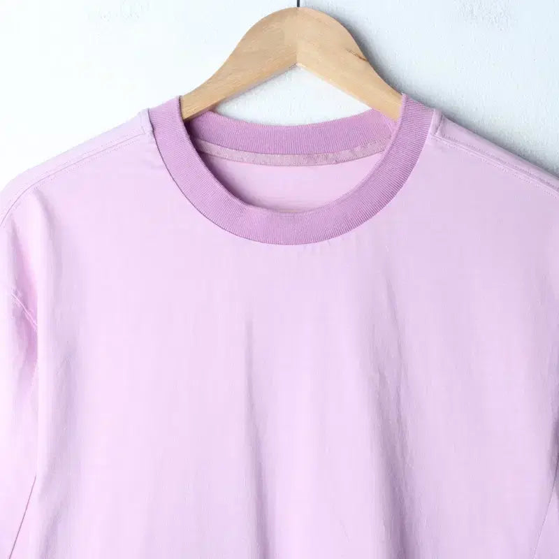 [BUNJANG] TIME 2023 Semi-Oversized Half-Sleeve T-Shirt (L-XL) / (L-XL) 타임 반팔 티셔츠 한섬 퍼플 한정판-7618