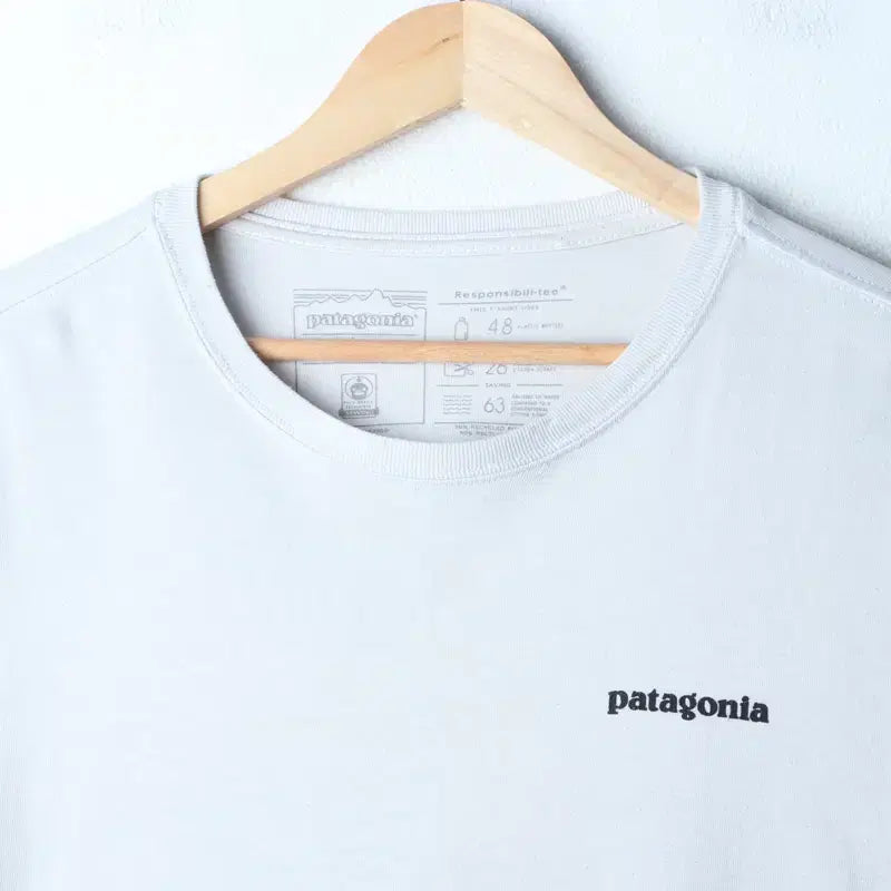 [BUNJANG] Patagonia Short Sleeve T-Shirt White Old School / (S-XL) 파타고니아 반팔 티셔츠 사용감 화이트 올드스쿨-761D