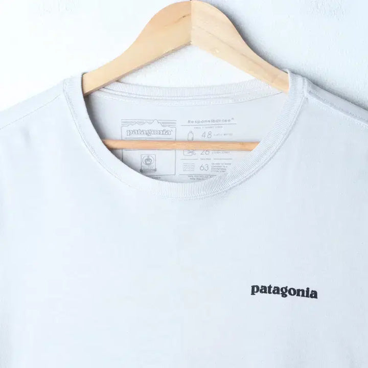 [BUNJANG] Patagonia Short Sleeve T-Shirt White Old School / (S-XL) 파타고니아 반팔 티셔츠 사용감 화이트 올드스쿨-761D