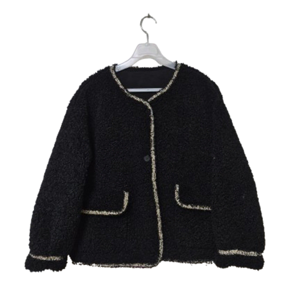 [BUNJANG] BNK Sherpa V-Neck Fleece Cardigan Jacket / BNK 정품 쉐르파 여자 겨울용 여성 브이넥뽀글이가디건자켓88-96