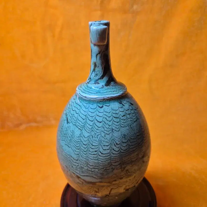 [BUNJANG] Chinese Celadon Porcelain Vase / 중국도자기 연리문 병