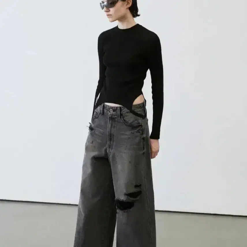 [BUNJANG] LCDC Damage Wide Pants / LCDC 데미지 와이드 팬츠