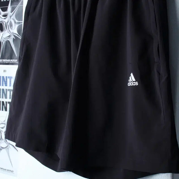 [BUNJANG] Adidas Functional Shorts Pants Black / (L-XL) 아디다스 반바지 팬츠 기능성 블랙 폴리-2632