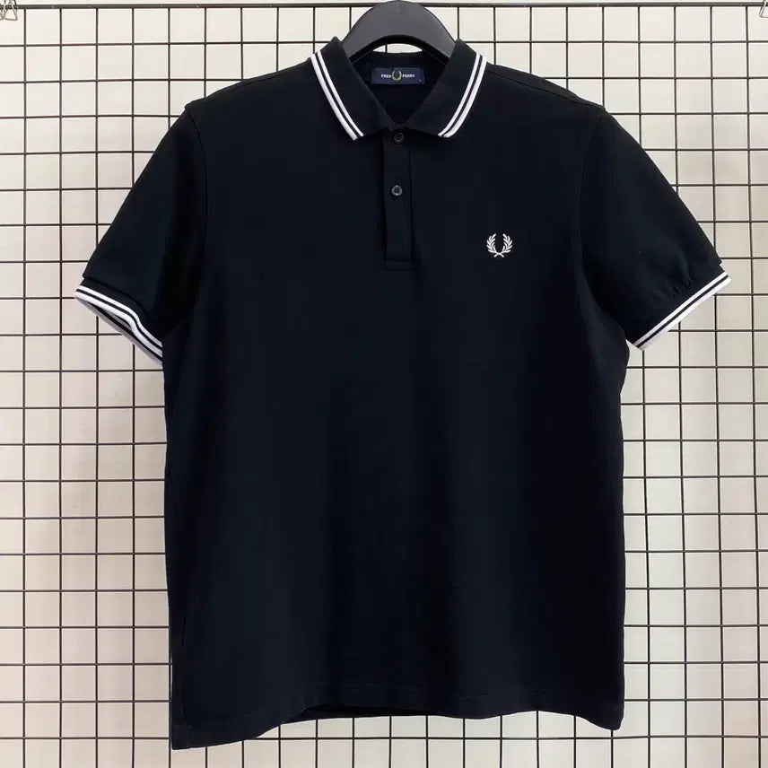 [BUNJANG] Fred Perry Twin Tipped Polo Shirt Black / <L> 프레드페리 트윈팁 PK 카라티 블랙 매장판