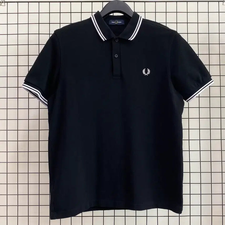 [BUNJANG] Fred Perry Twin Tipped Polo Shirt Black / <L> 프레드페리 트윈팁 PK 카라티 블랙 매장판
