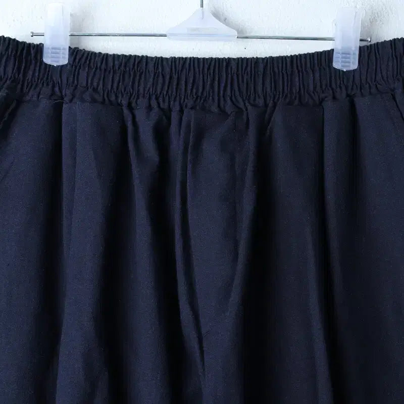 [BUNJANG] La Fief Store Linen Blend Banding Shorts Navy / (M-L) 라퍼지스토어 반바지 팬츠 린넨 마 밴딩 네이비-2633