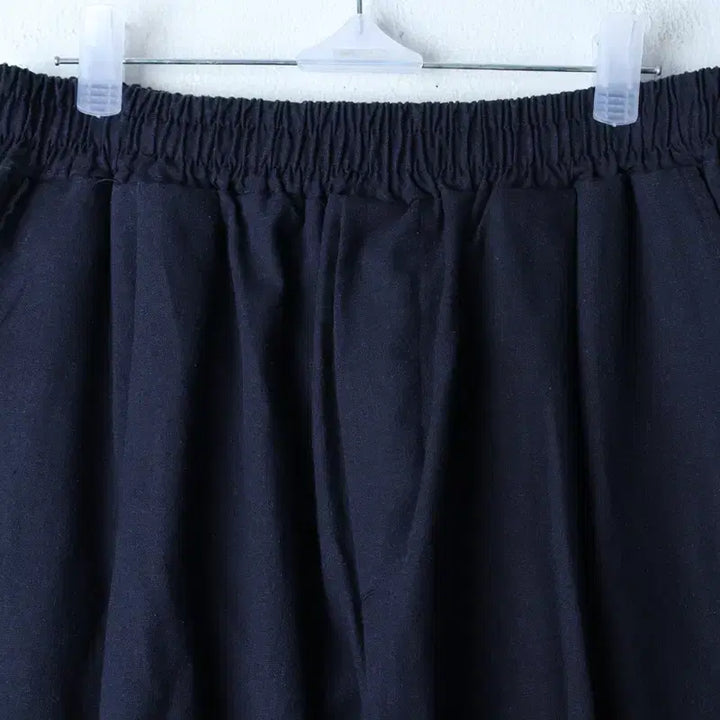 [BUNJANG] La Fief Store Linen Blend Banding Shorts Navy / (M-L) 라퍼지스토어 반바지 팬츠 린넨 마 밴딩 네이비-2633