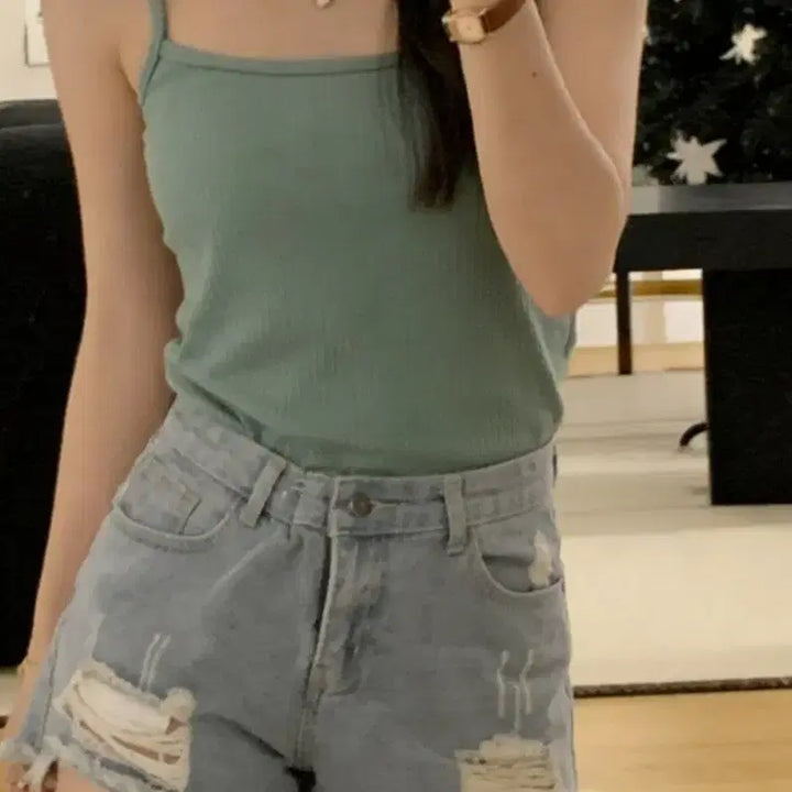 [BUNJANG] Light Wash Denim Shorts / 청반바지(중고)