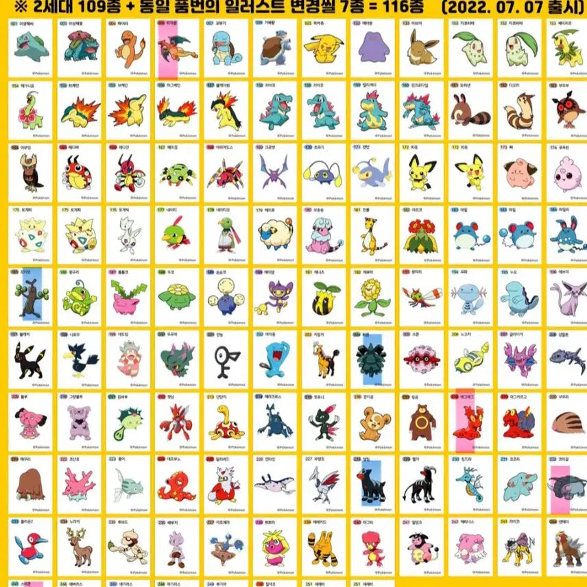 [BUNJANG] Full Set Sticker Collection / 띠부띠부씰 일괄 판매