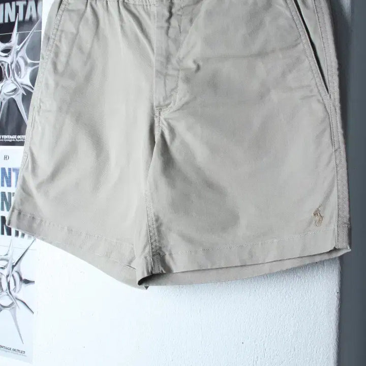 [BUNJANG] Polo Ralph Lauren Twill Shorts Beige Pony / (XS-S) 폴로 랄프로렌 반바지 팬츠 밴딩 베이지 포니-2637