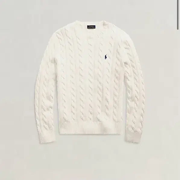 [BUNJANG] Polo Ralph Lauren Cable Knit Cotton Sweater (New) / 폴로 랄프로렌 케이블니트 코튼스웨터 (새제품)