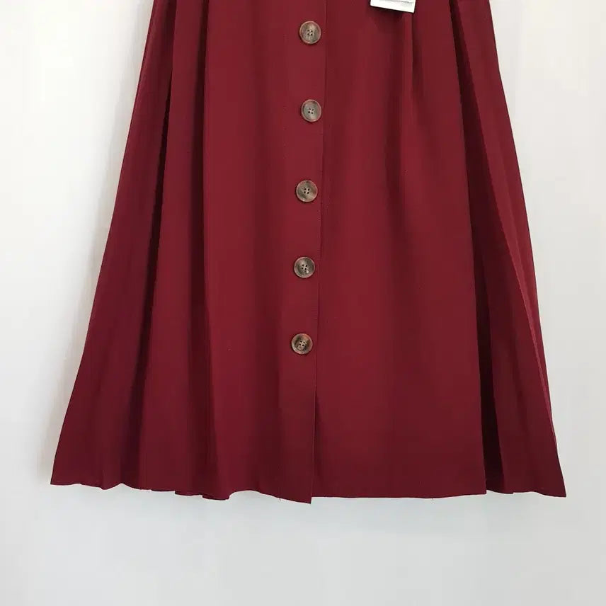 [BUNJANG] Vintage Belted Pleated Midi Skirt Women&