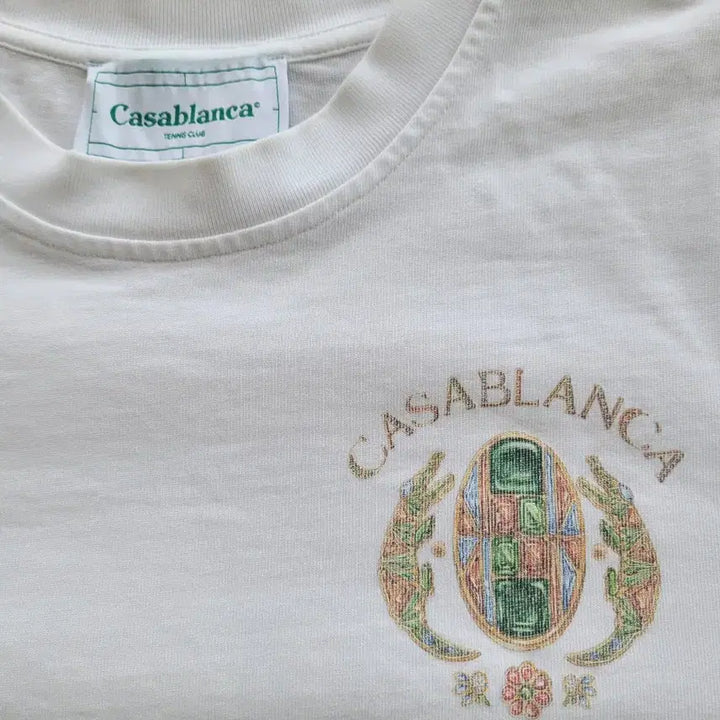 [BUNJANG] Casablanca White Logo T-Shirt / Casablanca 티셔츠