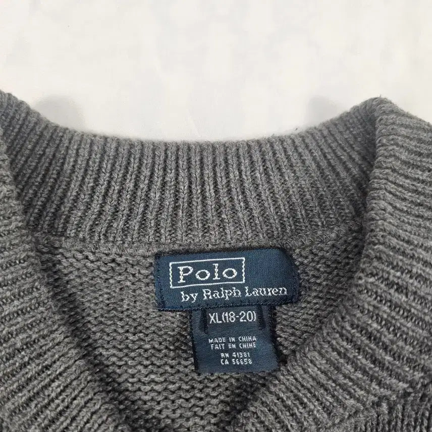 [BUNJANG] Polo Big Pony Knit Zip-Up / 폴로빅포니니트집업