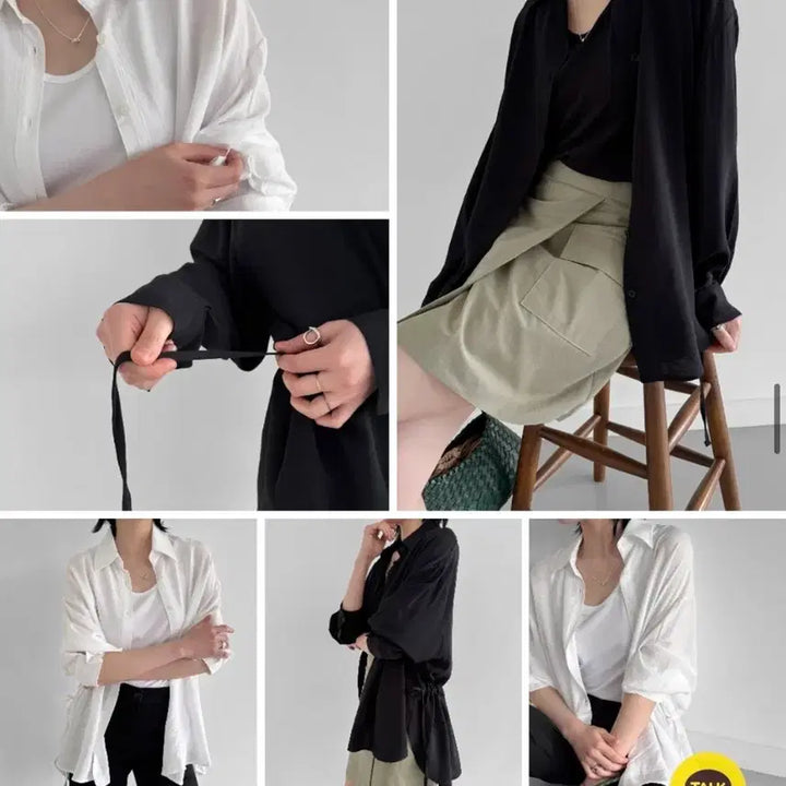[BUNJANG] Monologue Sheer Loose Fit Shirt / [보관만한새제품] 모놀로그 여리 시스루 루즈 남방 프리사이즈