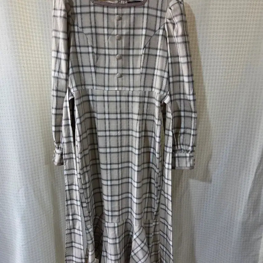 [BUNJANG] Evelyn Check Long Dress / Evelyn 체크 롱 원피스 F