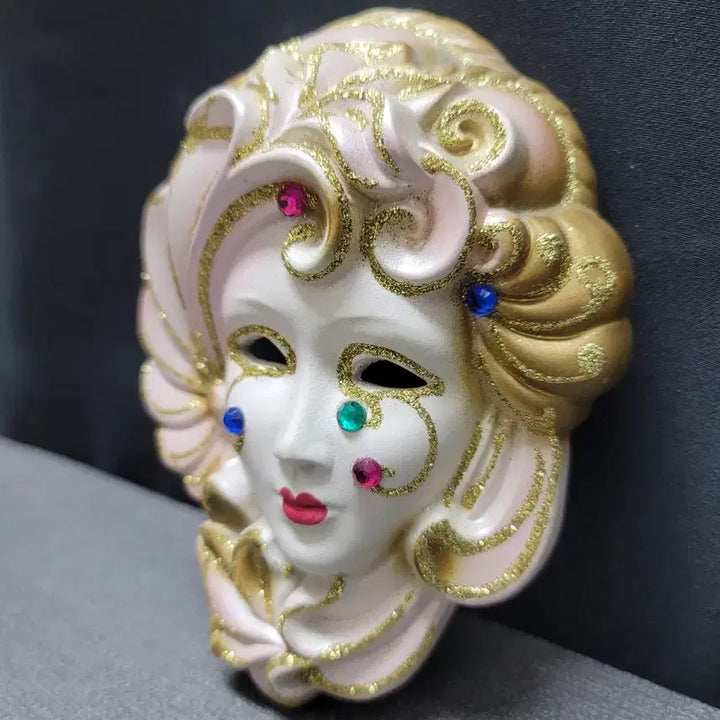 [BUNJANG] Italian Venetian Masquerade Mask Figurine / 이태리 베네치아 무도회 가면 도기류