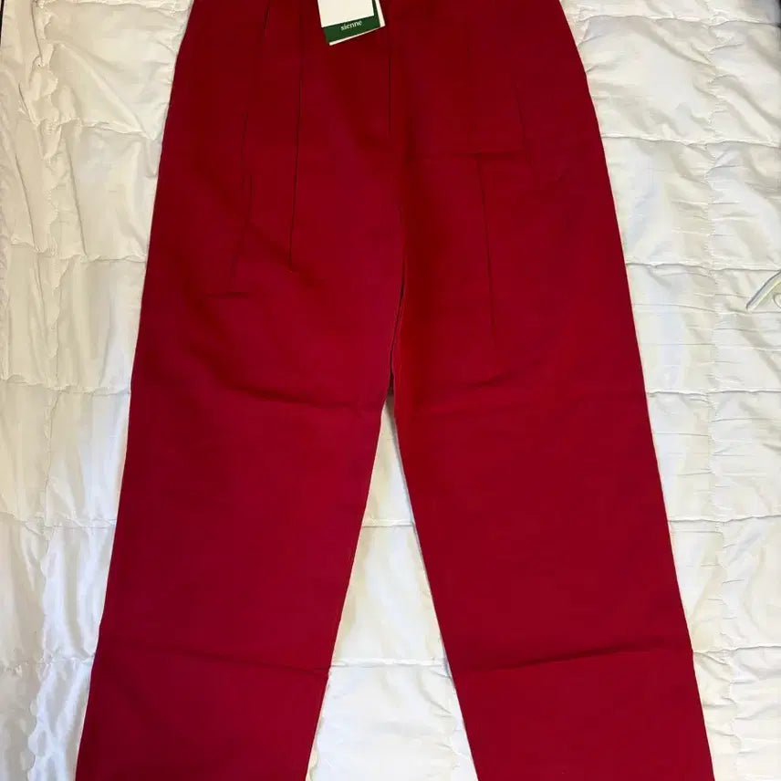[BUNJANG] sienne Martin Tuck Pants Red S / 시엔느 마틴턱팬츠 martin tuck pants 레드 s