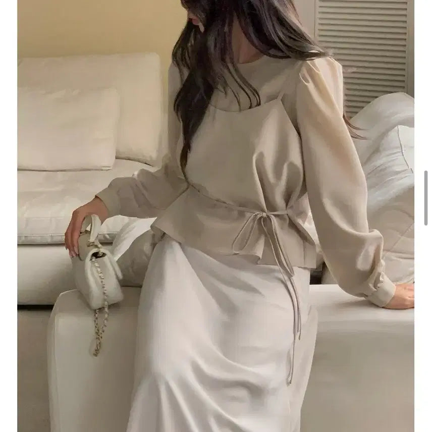 [BUNJANG] Bustier Blouse / 하객룩 뷔스티에 블라우스