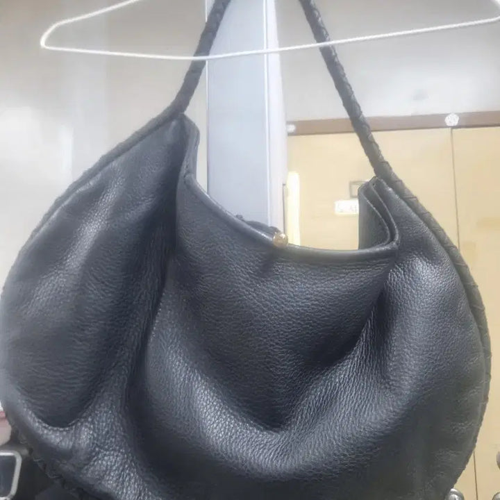 [BUNJANG] Bally Black Leather Shoulder Bag / 발리 블랙 가죽 숄더백