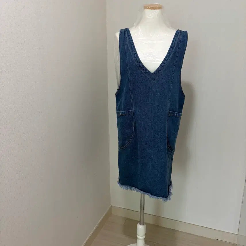 [BUNJANG] Blue Denim Bustier Dress Vintage Style / 청 데님 뷔스티에 원피스 빈티지 스타일