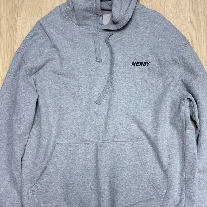 [BUNJANG] NERDY Grey Hoodie XL / 널디 그레이 회색 후드티 XL