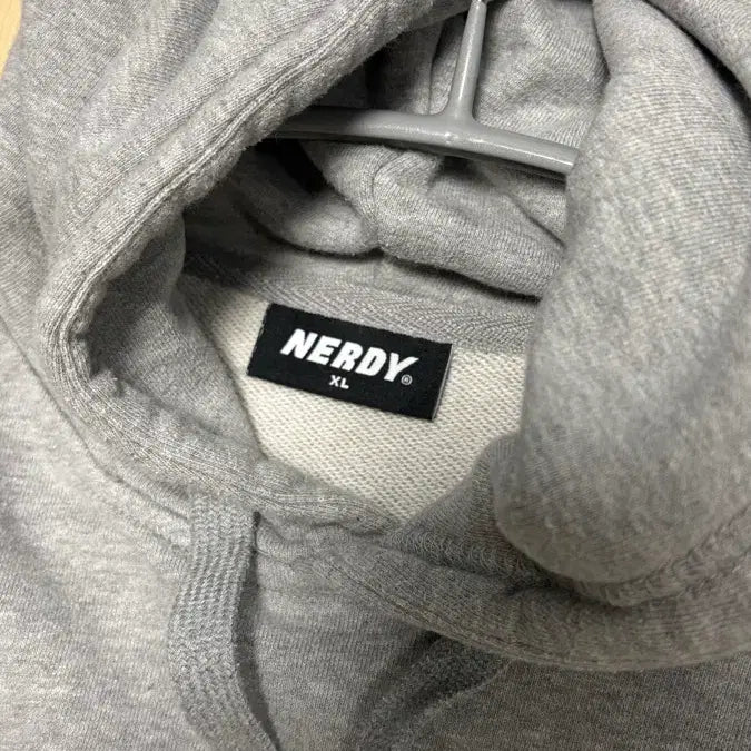 [BUNJANG] NERDY Grey Hoodie XL / 널디 그레이 회색 후드티 XL
