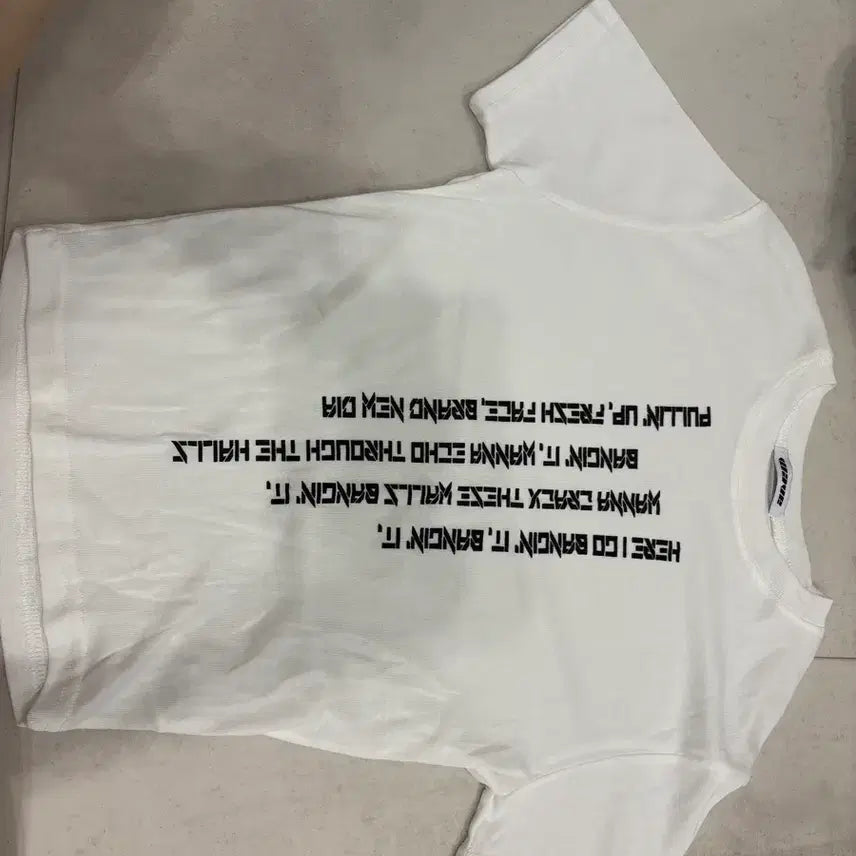[BUNJANG] Cotton Short-Sleeve T-Shirt (Free Size) / 반팔티