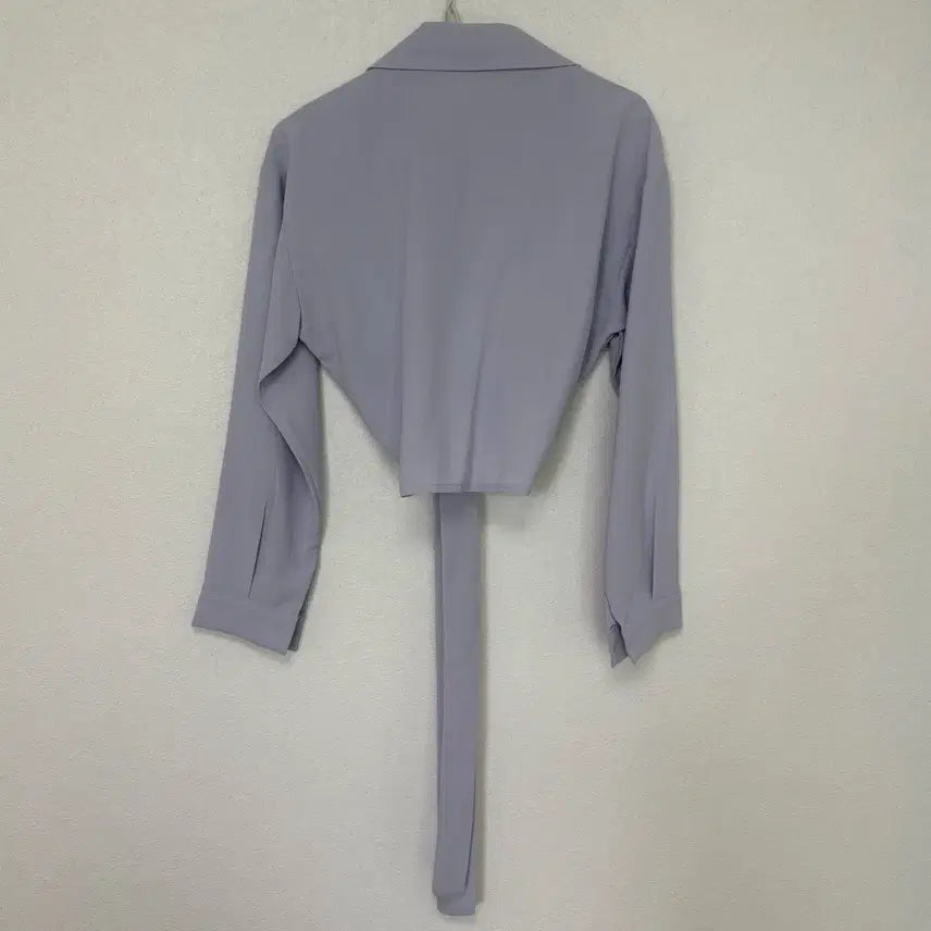 [BUNJANG] New Wrap Crop Shirt / [새상품] 랩 크롭 셔츠