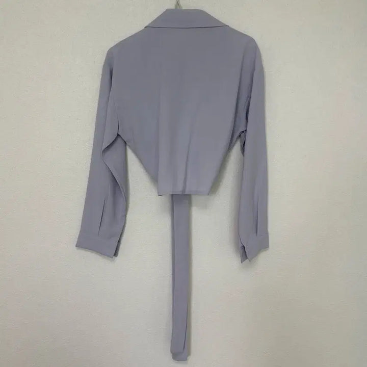 [BUNJANG] New Wrap Crop Shirt / [새상품] 랩 크롭 셔츠