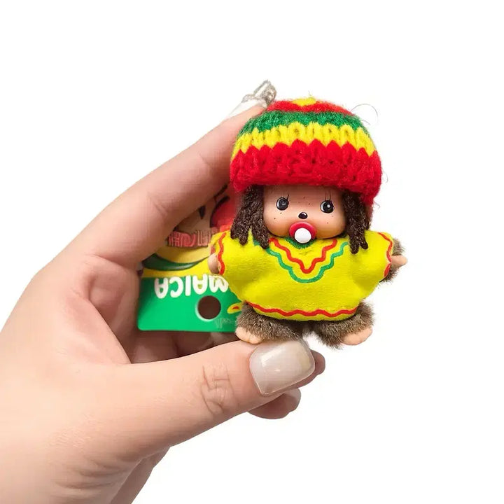 [BUNJANG] Vintage Reggae Monchhichi Doll Keychain / 고전 레게 몬치치