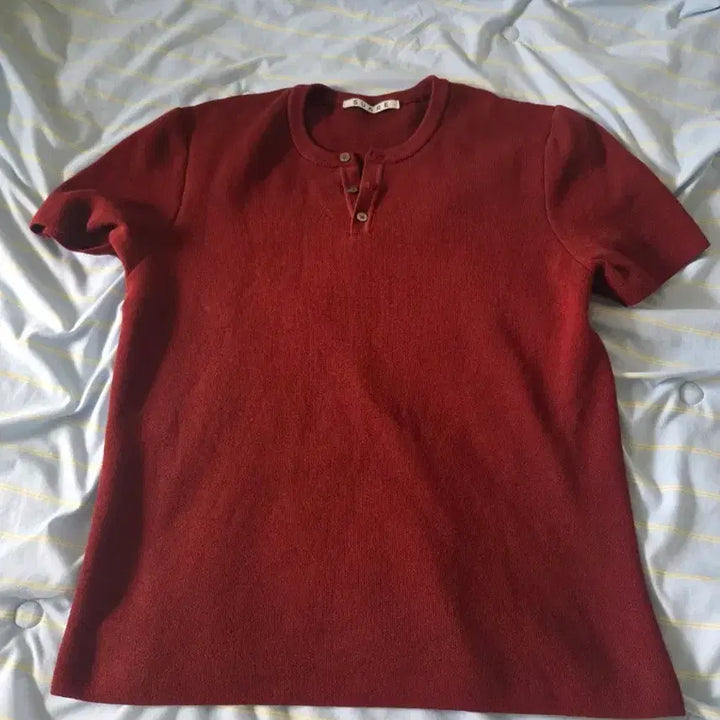 [BUNJANG] SUARE Airy Crop Washable Half Knit Brick L / [판매] 수아레 에어리 크롭 워셔블 하프니트 브릭 L