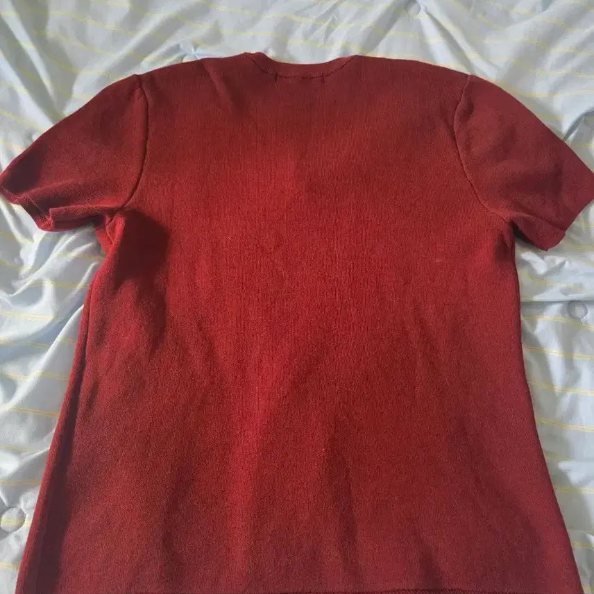 [BUNJANG] SUARE Airy Crop Washable Half Knit Brick L / [판매] 수아레 에어리 크롭 워셔블 하프니트 브릭 L