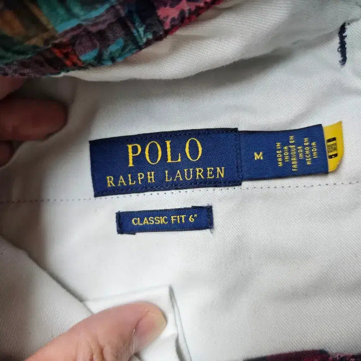 [BUNJANG] Polo Ralph Lauren Prepster 6-Inch Madras Patchwork Shorts - Size M / 폴로 랄프로렌 프렙스터 6인치 마드라스 패치워크 m