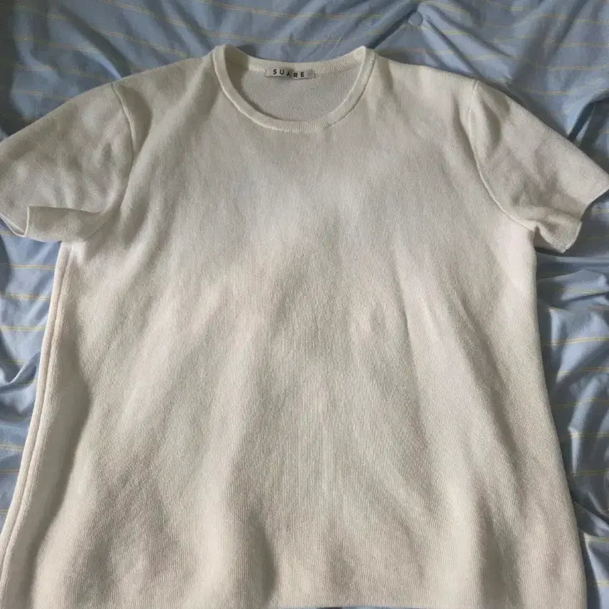 [BUNJANG] SUARE Airy Crop Washable Half Knit Ivory L / [판매] 수아레 에어리 크롭 워셔블 하프니트 아이보리 L