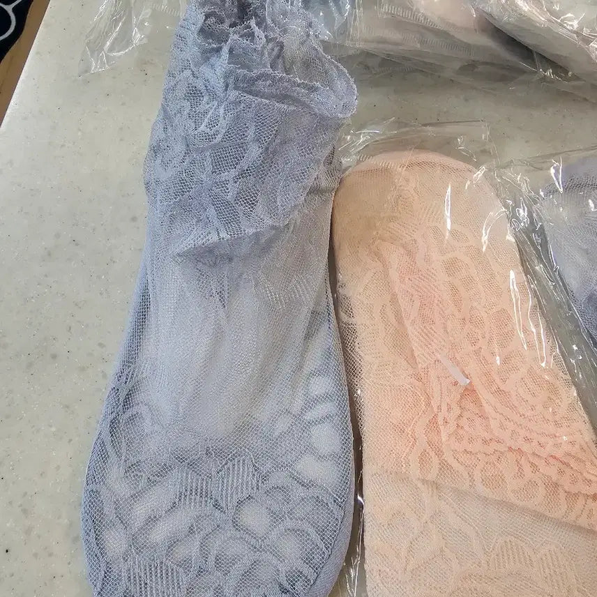 [BUNJANG] Lace Footlet Socks (18 Pairs) / 레이스 덧신 양말 여러 색상 18켤례 새상품