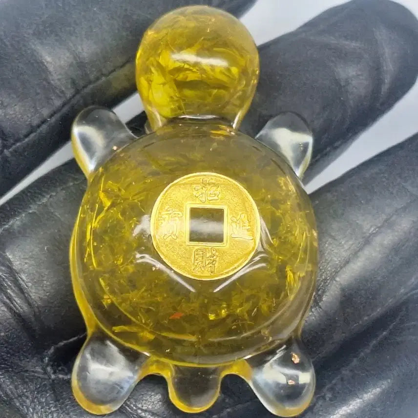 [BUNJANG] Natural Citrine Quartz Gold Turtle Figurine / 무병장수와부의축적~!!훈훈함 치유에너지 천연시트린쿼츠(황수정) 골드거북