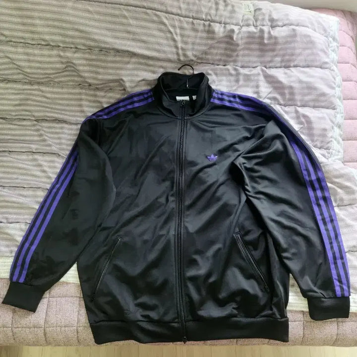 [BUNJANG] Adidas BB Track Top Black Purple L / 아디다스 BB트랙탑 블랙퍼플 L 판매합니다.