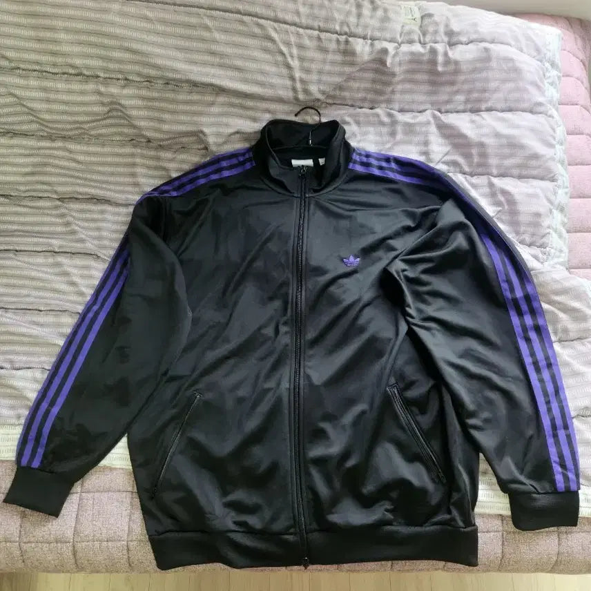 [BUNJANG] Adidas BB Track Top Black Purple L / 아디다스 BB트랙탑 블랙퍼플 L 판매합니다.