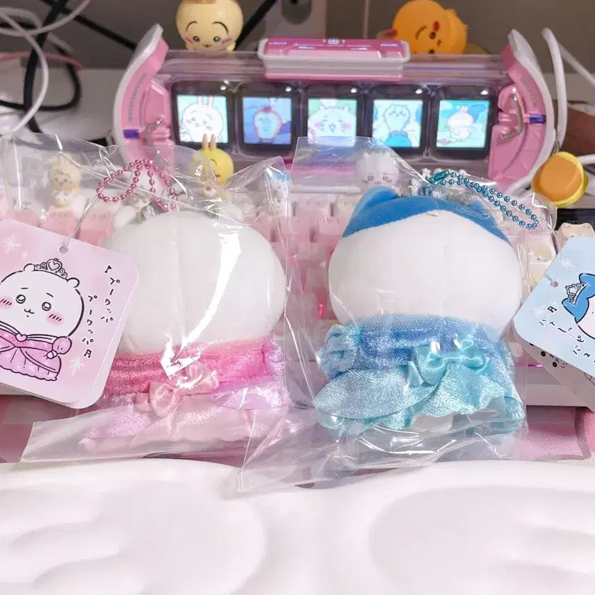 [BUNJANG] Monkki Princess Hachiware &amp; Maco Keychain / 먼작귀 프린세스 하치와레 마코 키링