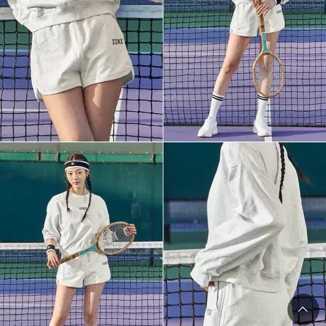 [BUNJANG] Xexymix Sweatshirt and Shorts Set / 젝시믹스 맨투맨 반바지 세트 셋업