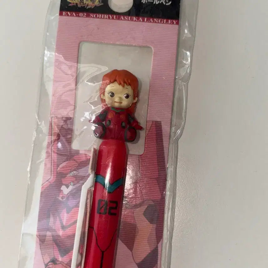[BUNJANG] Evangelion Asuka Langley x Kewpie Collaboration Ballpoint Pen / 에반게리온 아스카 큐피 콜라보 볼펜
