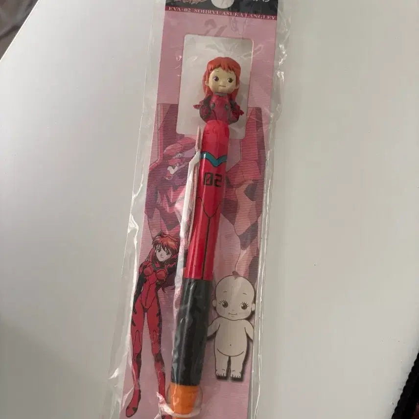 [BUNJANG] Evangelion Asuka Langley x Kewpie Collaboration Ballpoint Pen / 에반게리온 아스카 큐피 콜라보 볼펜