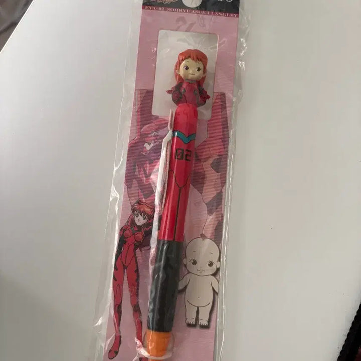 [BUNJANG] Evangelion Asuka Langley x Kewpie Collaboration Ballpoint Pen / 에반게리온 아스카 큐피 콜라보 볼펜