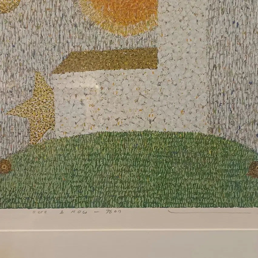 [BUNJANG] Lee Jong Han Original Print "Here and Now" - Framed Artwork / 서양화 액자 이종한 교수의 오리지날 판화 Here and Now