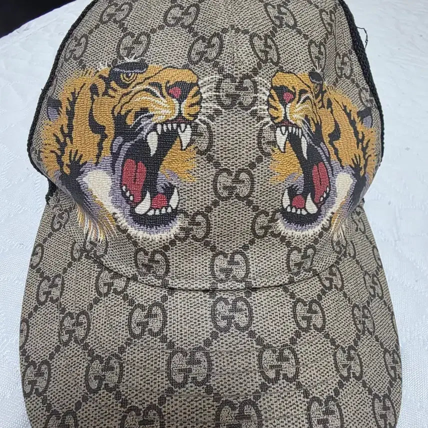 [BUNJANG] Gucci Tiger GG Pattern Baseball Cap / 구찌 타이거 GG 패턴 볼캡