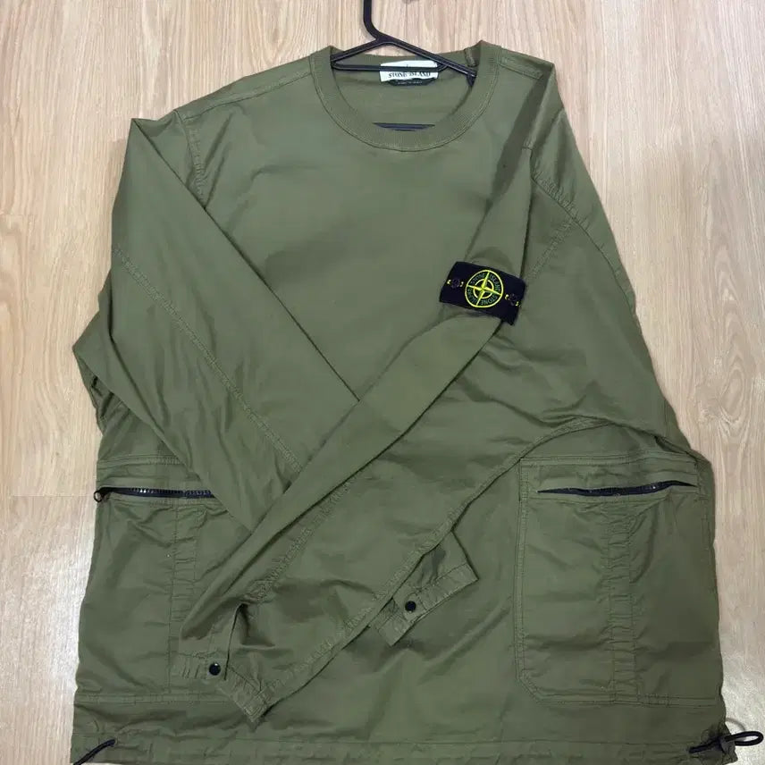 [BUNJANG] Stone Island 10619 Stretch Cotton Twill Overshirt Olive Green / 스톤 아일랜드 10619 스트레치 코튼 트윌 오버셔츠 올리브 그린 - 2