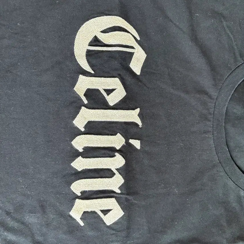 [BUNJANG] Celine Embroidered Logo T-Shirt / 셀린느 자수 로고 반팔티 M