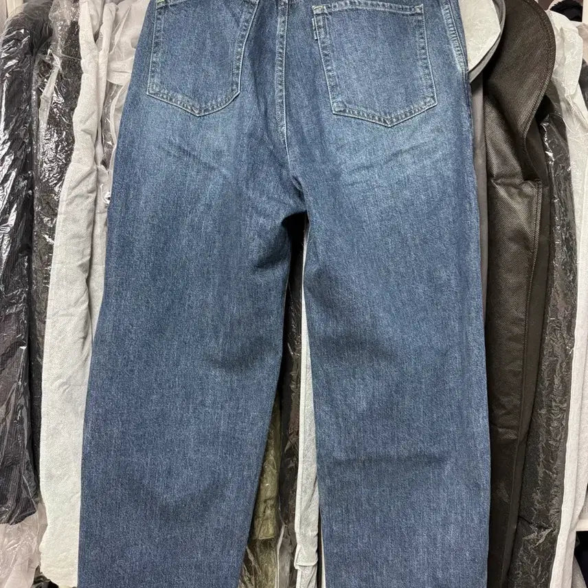 [BUNJANG] Pottery Wide Denim Mid Blue Size 1 / 포터리 와이드 데님 미드블루3컬러 1사이즈