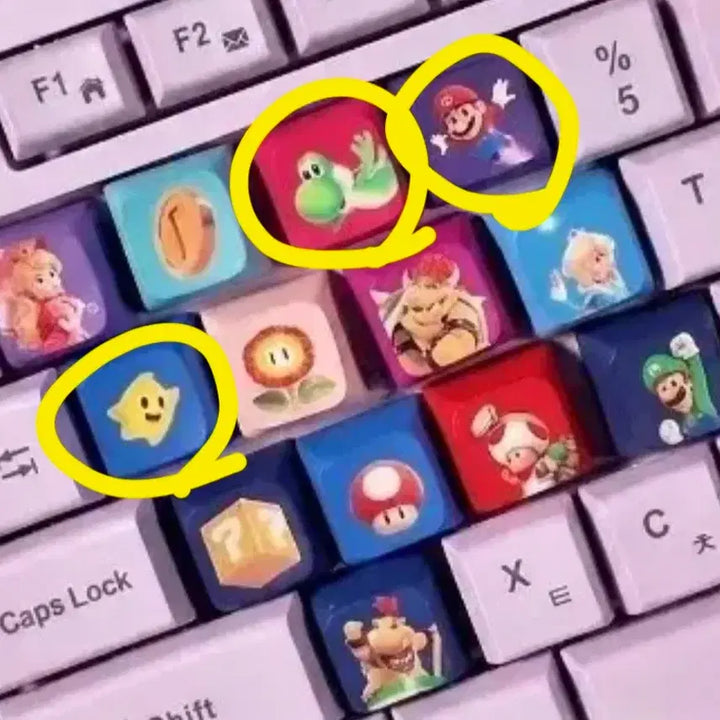 [BUNJANG] Super Mario Keycap Set / 슈퍼마리오 키캡 교환 원해요~